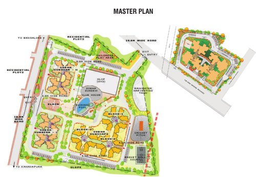  suncrest Images for Master Plan of Sobha Suncrest