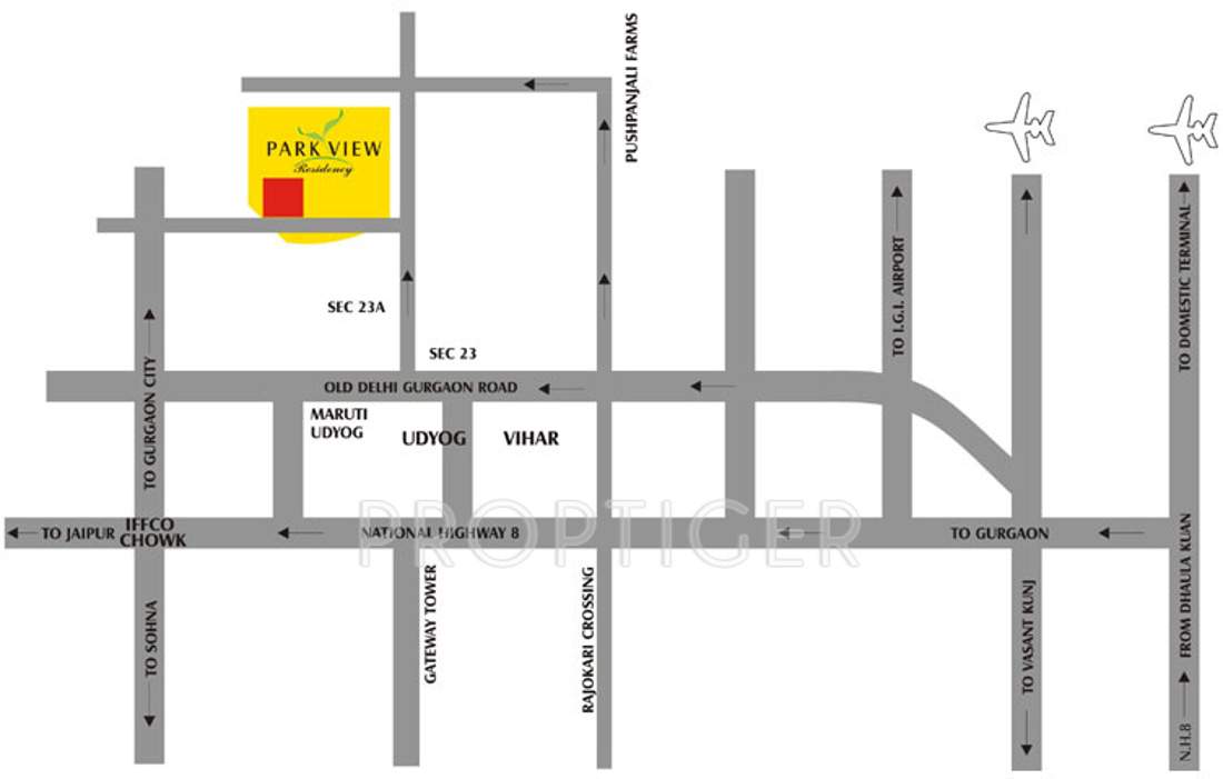  park view residency Images for Location Plan of Bestech Park View Residency