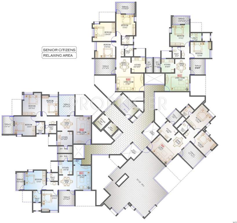 seagull Images for Cluster Plan of Runwal Housing Seagull
