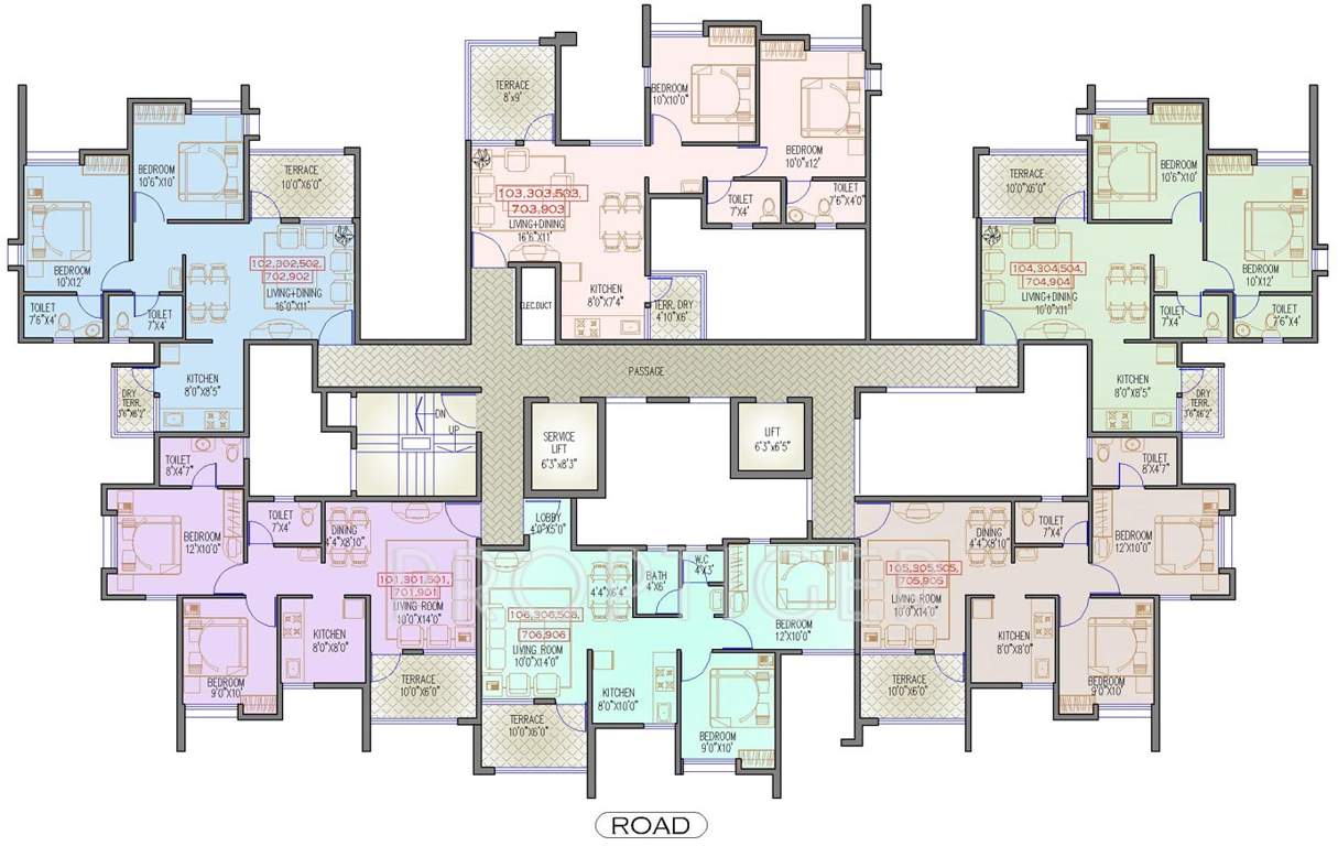 seagull Images for Cluster Plan of Runwal Housing Seagull