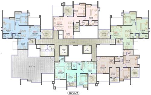  seagull Images for Cluster Plan of Runwal Housing Seagull