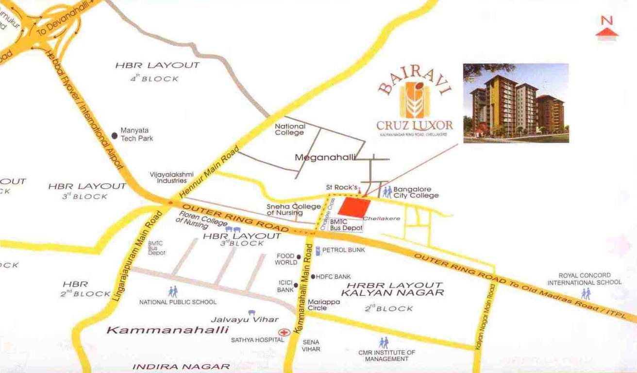  cruz luxor Images for Location Plan of Bairavi Cruz Luxor