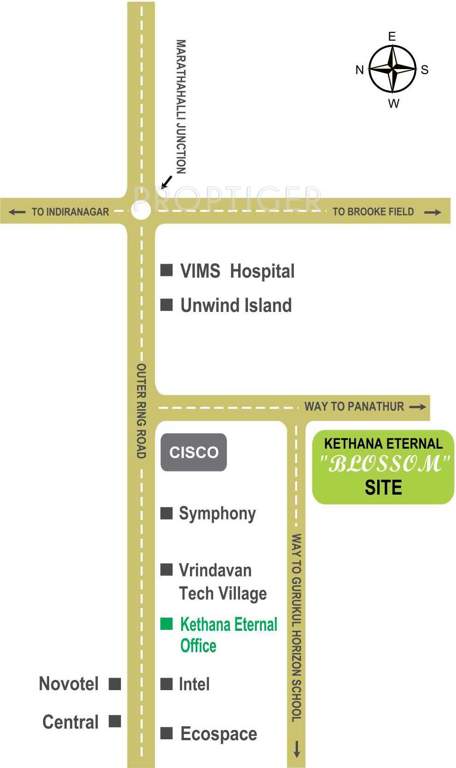  blossom Images for Location Plan of Kethana Blossom