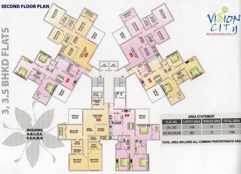  phase-i-vision-city Images for Cluster Plan of Siddhivinayak Phase I Vision City