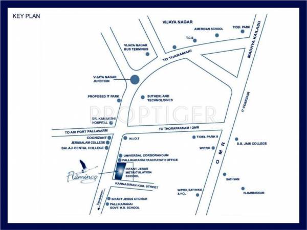 Agni Estates Flamingo Location Plan