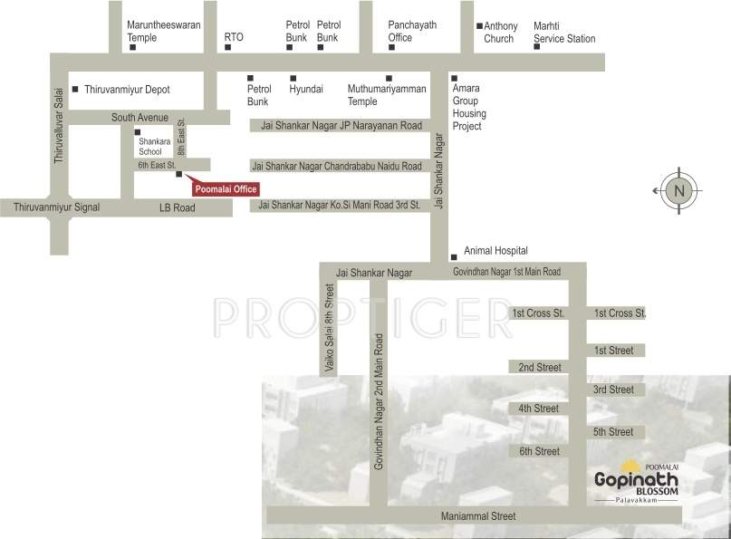 Images for Location Plan of Poomalai Gopinath Blossom