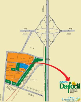 Images for Location Plan of Ajnara Daffodil daffodil Images for Location Plan of Ajnara Daffodil