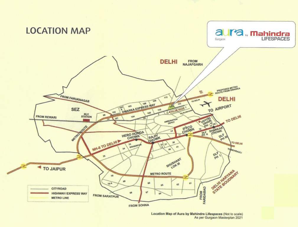  aura Images for Location Plan of Mahindra Aura