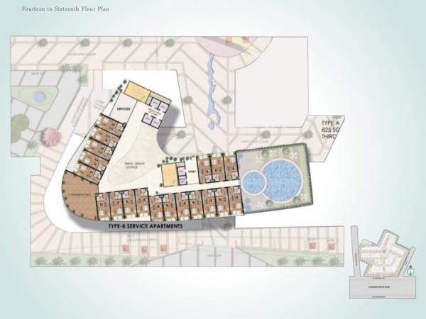 14 th Floor To 16th Floor Cluster Plan rubix 14 th Floor To 16th Floor Cluster Plan
