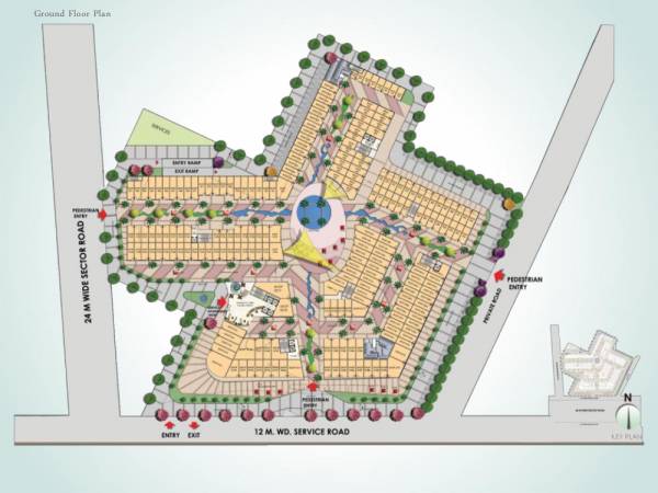 Ground Floor Cluster Plan rubix Ground Floor Cluster Plan