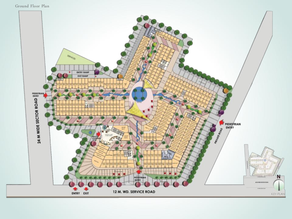 rubix Ground Floor Cluster Plan