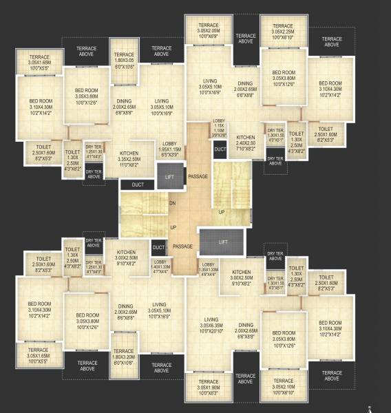  comfort-zone Tower A1 Cluster Plan