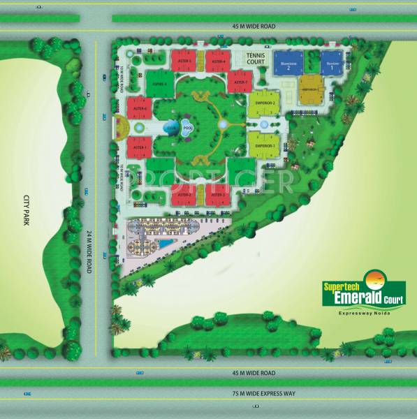 Images for Master Plan of Supertech Emerald Court Images for Master Plan of Supertech Emerald Court