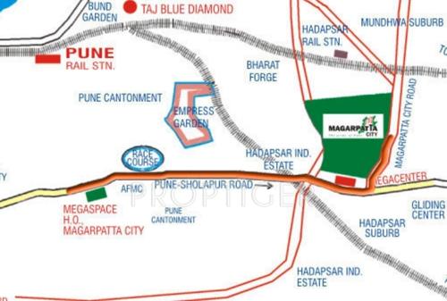  zinnia Images for Location Plan of Magarpatta Zinnia