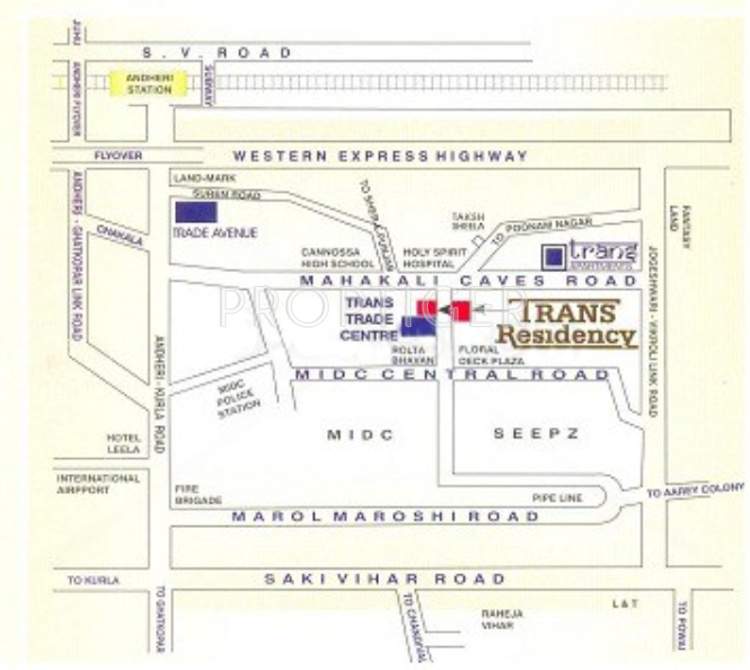  trans residency Images for Location Plan of Atul Trans Residency