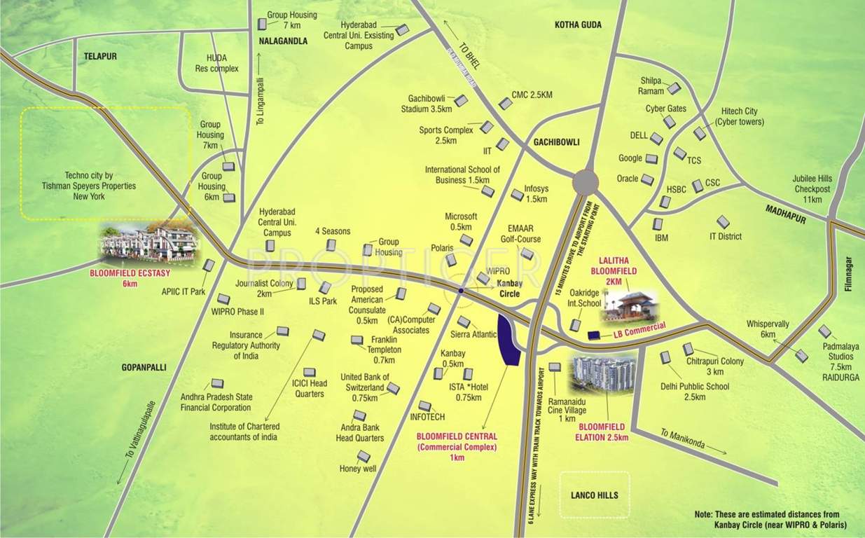 Images for Location Plan of Vasudeva Bloomfield Elation Towers