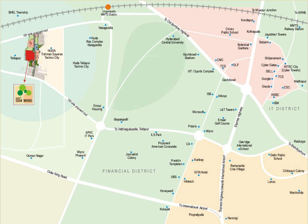  eden woods Images for Location Plan of Aditya Eden Woods