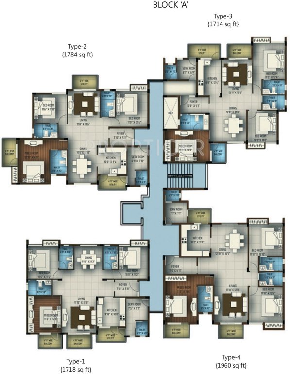 Images for Cluster Plan of Abhinav Projects Amara Courtyard