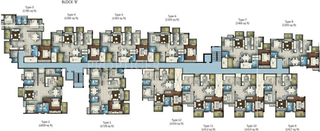 Images for Cluster Plan of Abhinav Projects Amara Courtyard