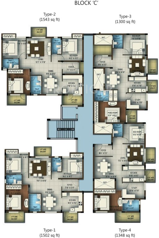 Images for Cluster Plan of Abhinav Projects Amara Courtyard