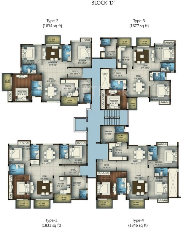 Images for Cluster Plan of Abhinav Projects Amara Courtyard