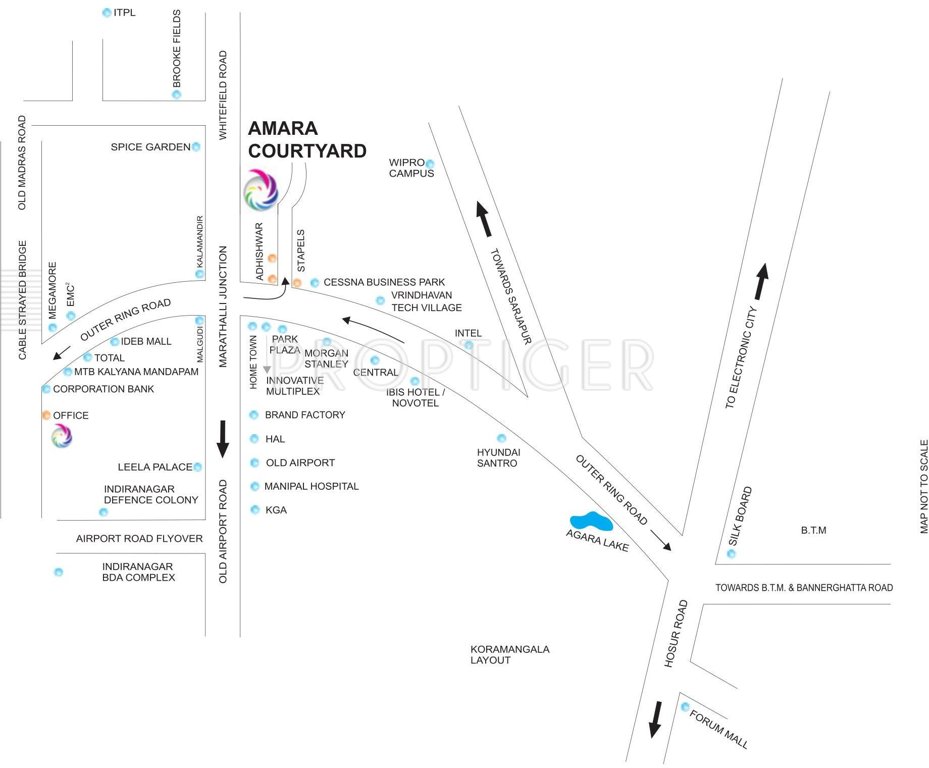 Images for Location Plan of Abhinav Projects Amara Courtyard