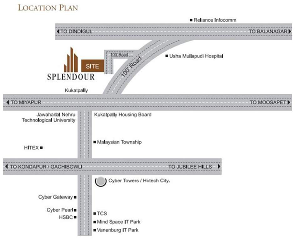  splendour Images for Location Plan of Modi Splendour