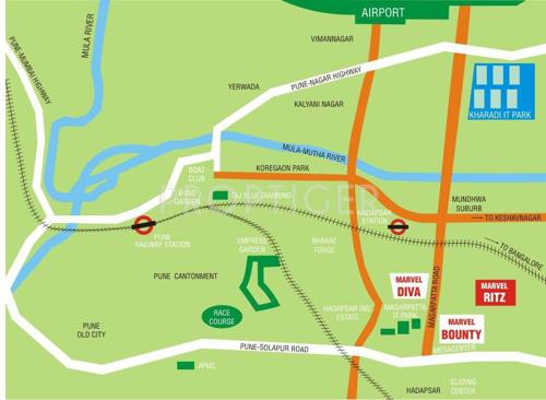  ritz Images for Location Plan of Marvel Realtors Ritz