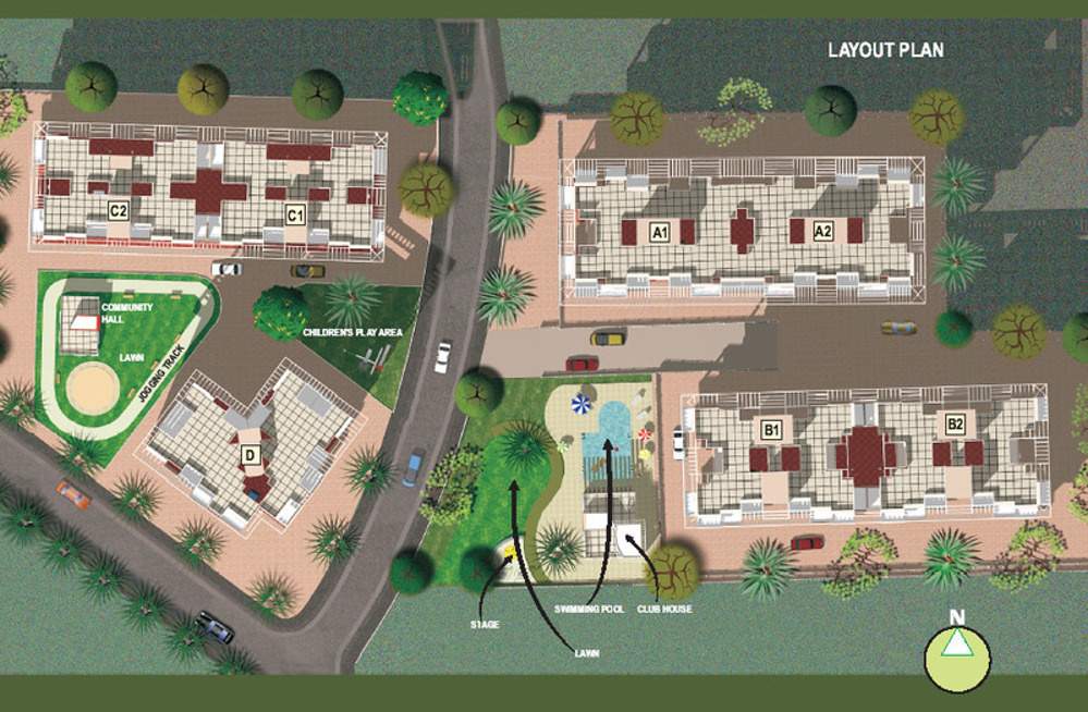  majestica Images for Layout Plan of Mantra Majestica