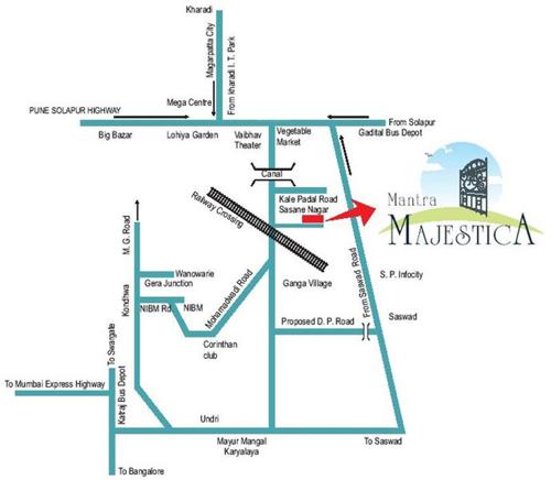  majestica Images for Location Plan of Mantra Majestica