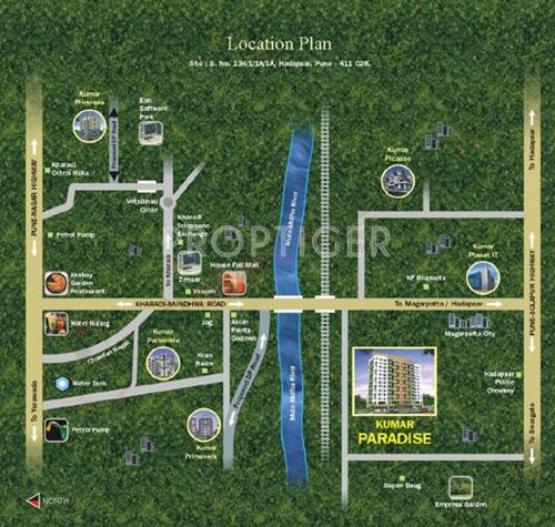  paradise Images for Location Plan of Kumar Paradise
