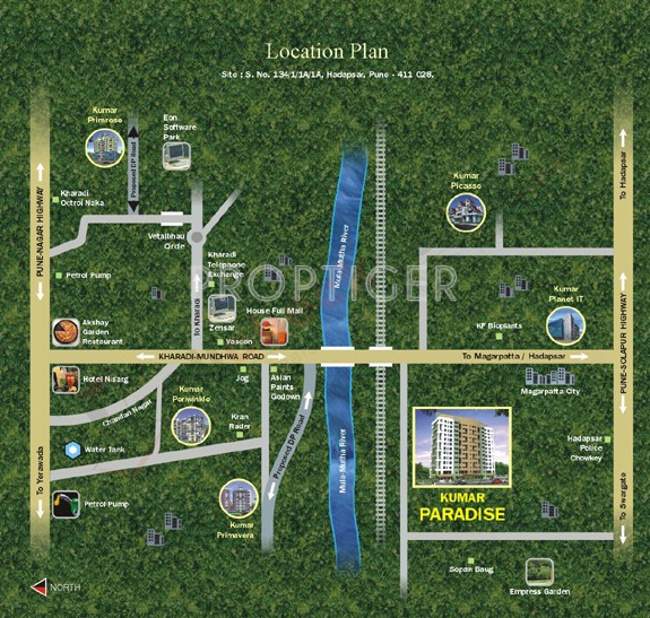 paradise Images for Location Plan of Kumar Paradise