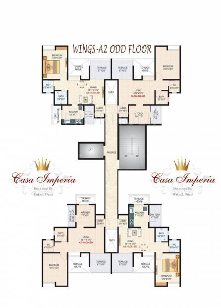  casa-imperia Tower A2 Cluster Plan