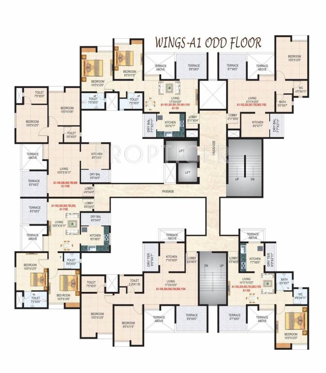  casa imperia Tower A3 Cluster Plan