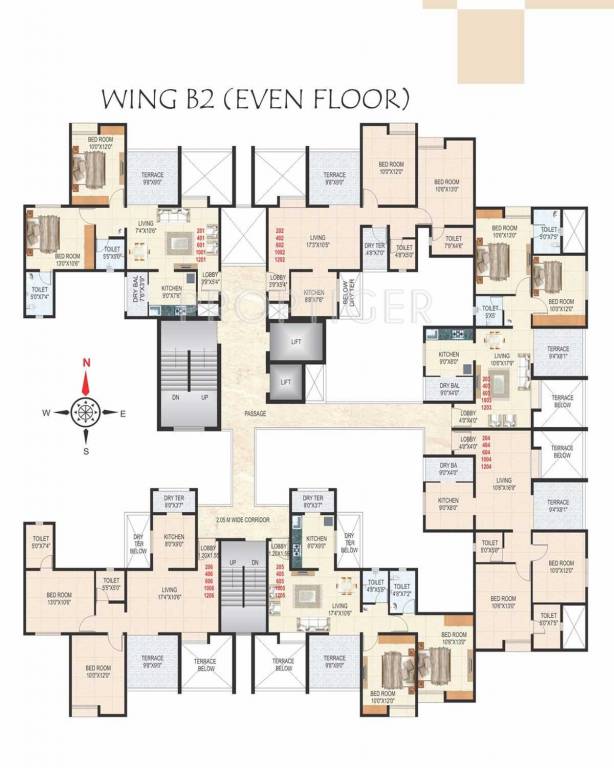  casa imperia Tower A3 Cluster Plan