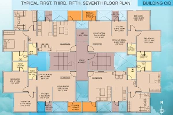 Images for Cluster Plan of The Verve Residency Images for Cluster Plan of The Verve Residency