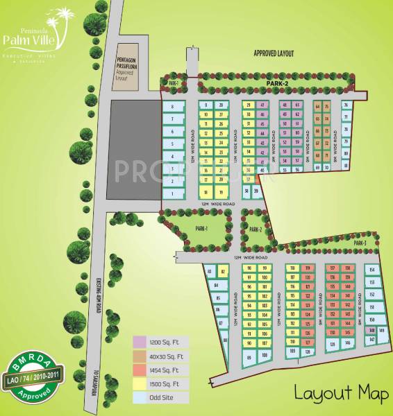Images for Layout Plan of Peninsula Infra Palmville