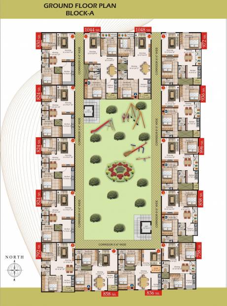 Images for Cluster Plan of Pujitha Sri Sai Srinivas Enclave
