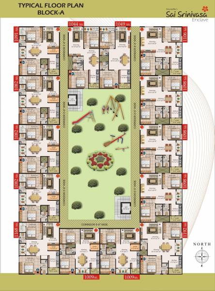 Images for Cluster Plan of Pujitha Sri Sai Srinivas Enclave