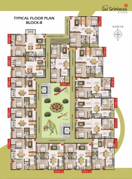 Images for Cluster Plan of Pujitha Sri Sai Srinivas Enclave