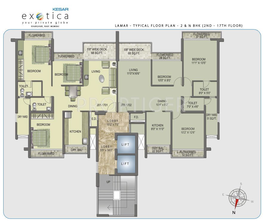 Images for Cluster Plan of Kesar Exotica Phase I Basement Plus Ground Plus Upper 14 Floors