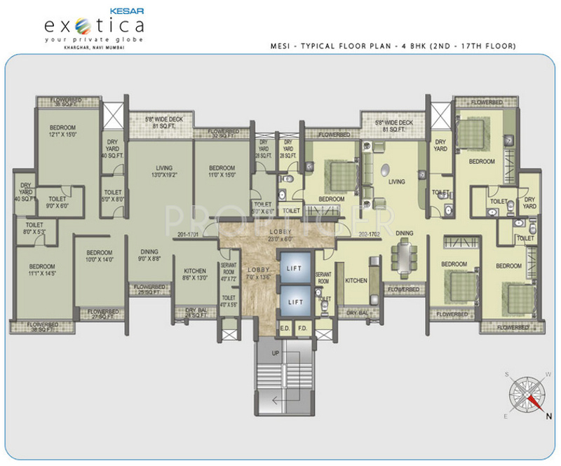 Images for Cluster Plan of Kesar Exotica Phase I Basement Plus Ground Plus Upper 14 Floors
