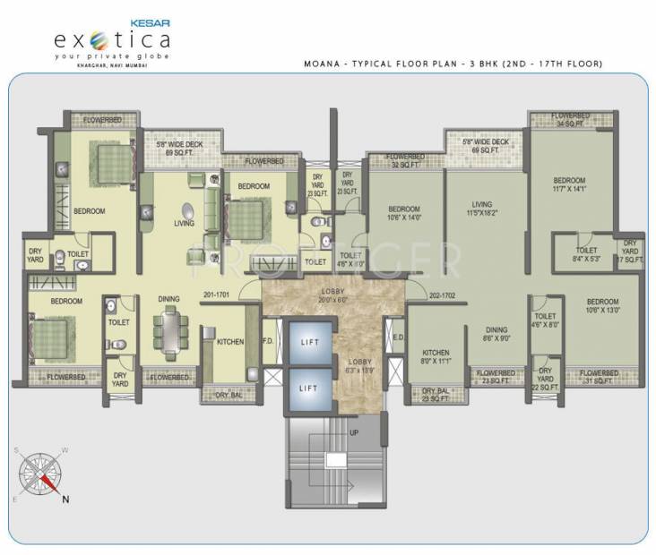 Images for Cluster Plan of Kesar Exotica Phase I Basement Plus Ground Plus Upper 14 Floors