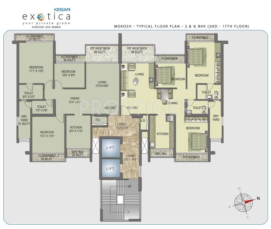 Images for Cluster Plan of Kesar Exotica Phase I Basement Plus Ground Plus Upper 14 Floors