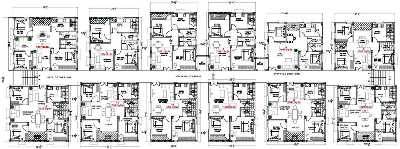  gardens Images for Cluster Plan of Skypx Gardens