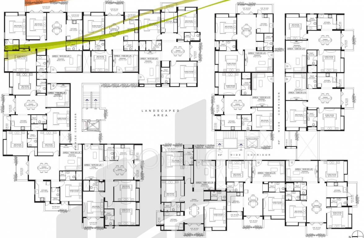 Images for Cluster Plan of Sandeep Dhruva Apartment