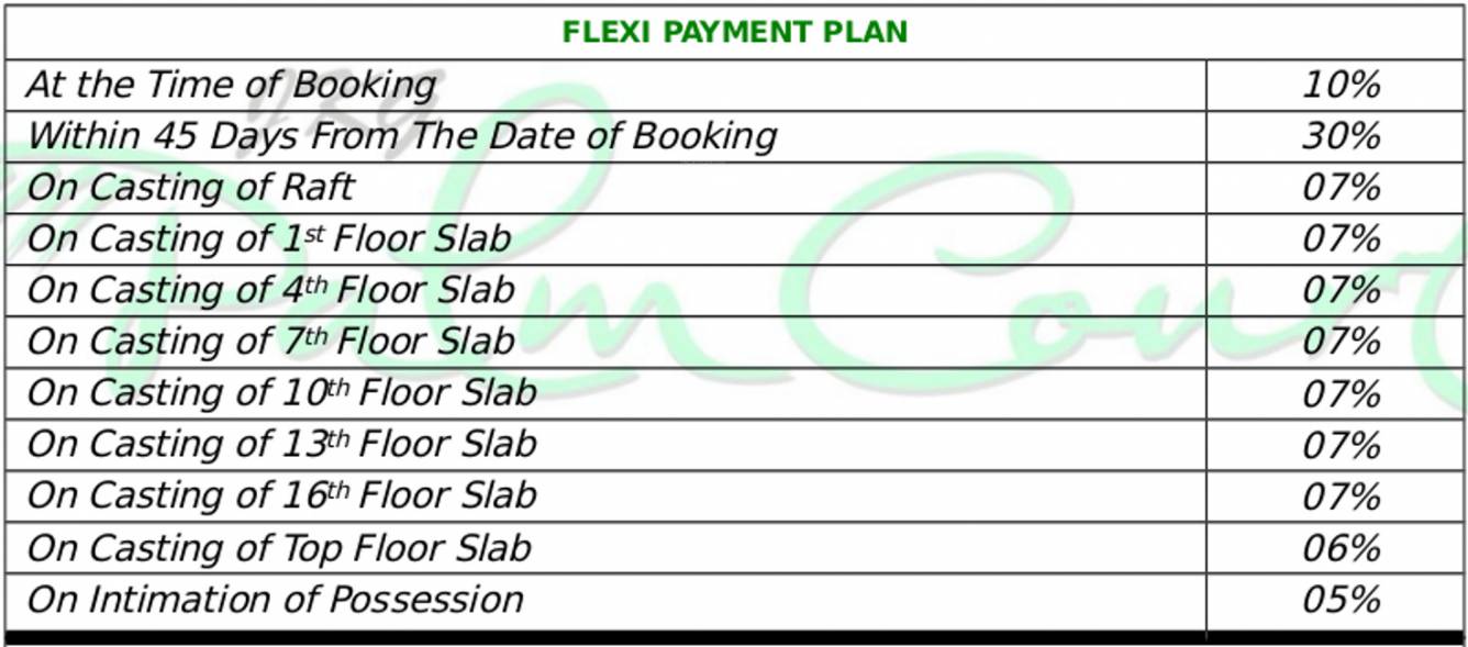 Images for Payment Plan of JKG Palm Court Payment Plan