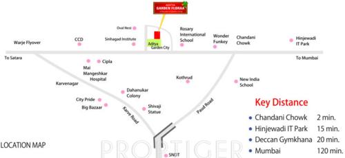  garden-floraa Images for Location Plan of Aditya Builders Pune Garden Floraa