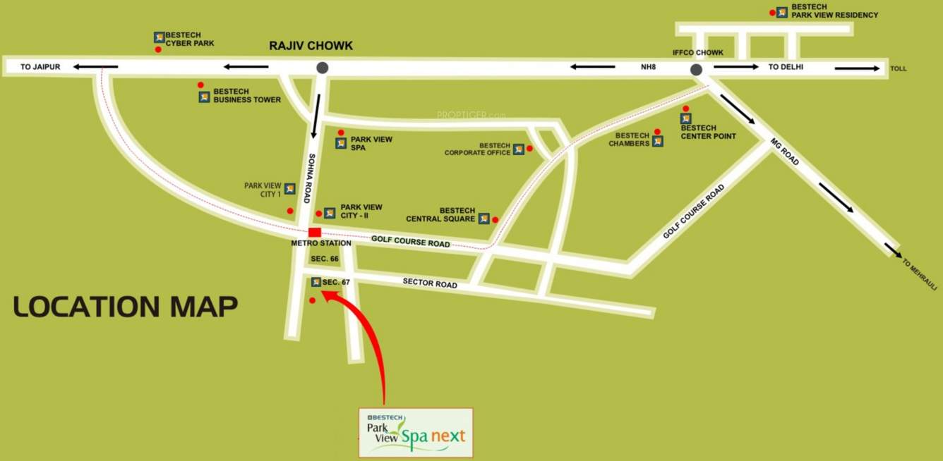  park view spa next Images for Location Plan of Bestech Park View Spa Next