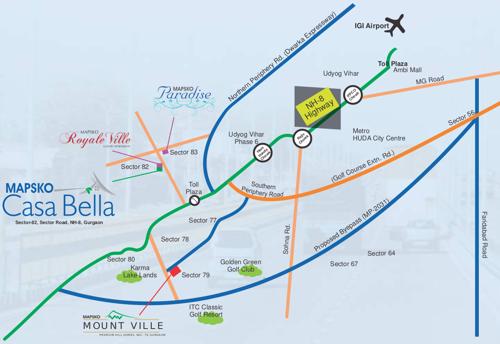  casa-bella Images for Location Plan of Mapsko Casa Bella